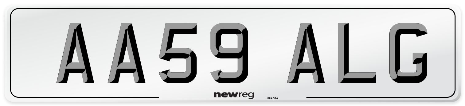 AA59 ALG Number Plate from New Reg